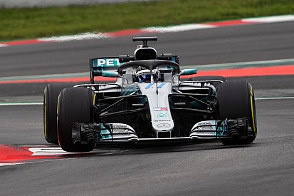 Bottas terminó al frente el test de la F1 en Barcelona