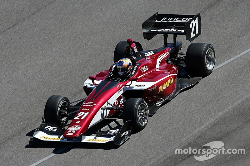 Van Kalmthout begint goed in Indy Lights met een zege in St. Petersburg