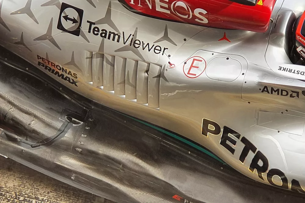 Mercedes W13 detail