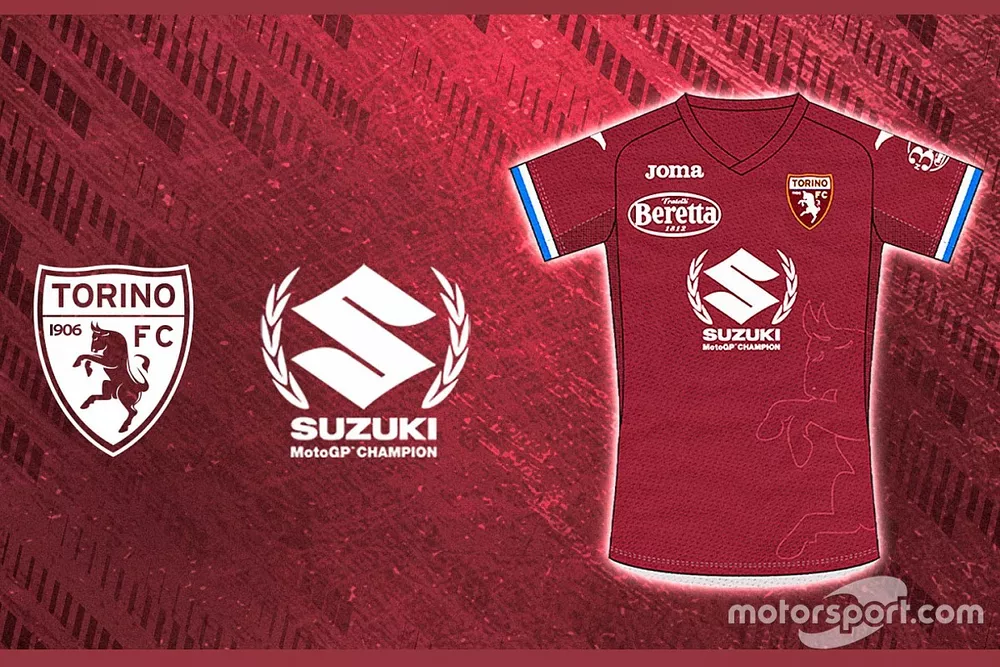El Torino FC homenajea el t&iacute;tulo de Suzuki en MotoGP 