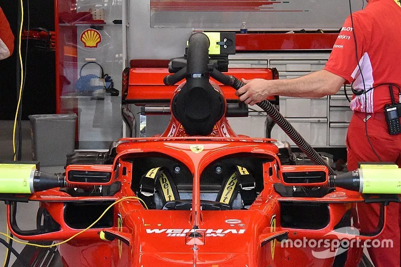 Ferrari engine cooling technical detail