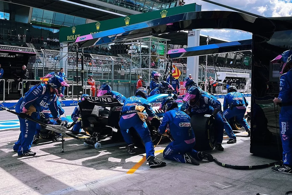 Alonso, Alpine, hace otro pitstop en Austria