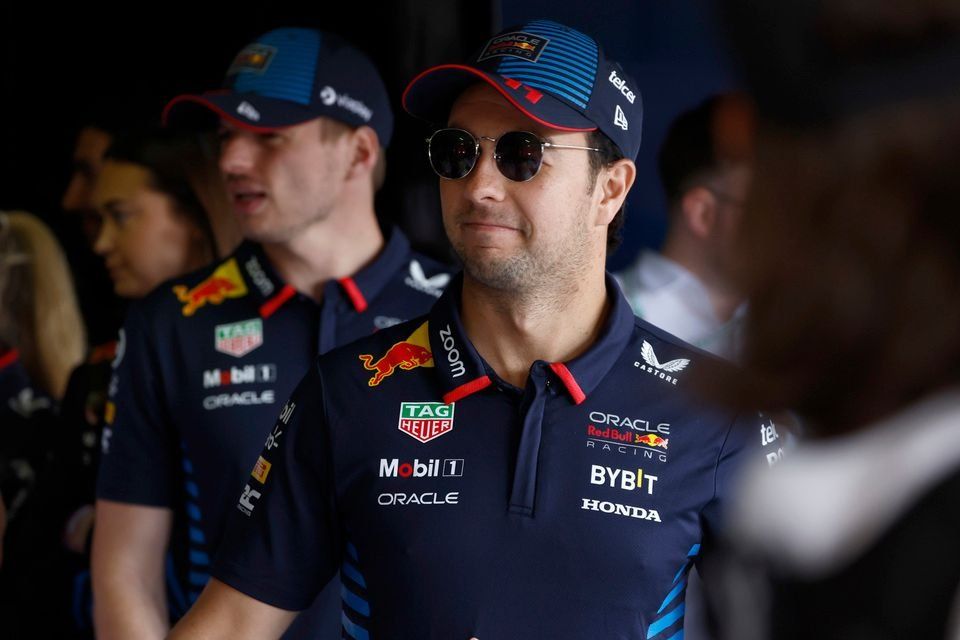 Sergio Pérez, Red Bull Racing, antes del desfile de pilotos