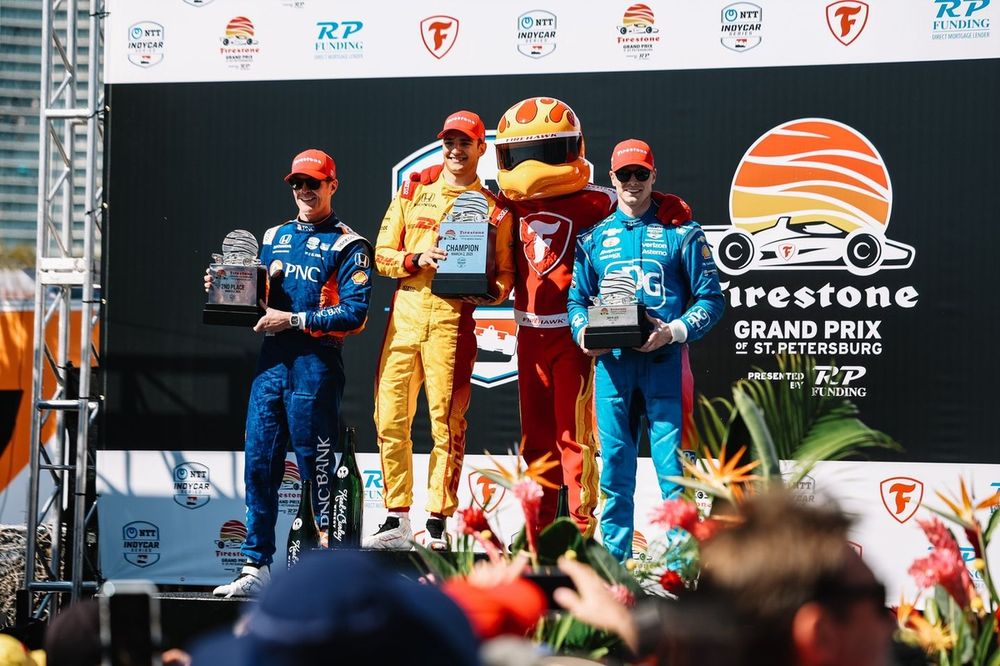 Scott Dixon, Chip Ganassi Racing, Alex Palou, Chip Ganassi Racing, Josef Newgarden, Team Penske