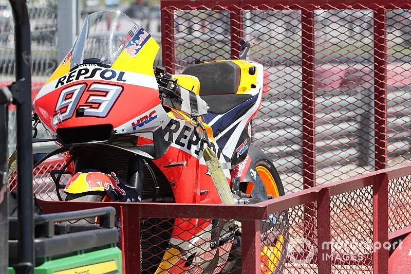 Marc Marquez, Repsol Honda Team motor na crash