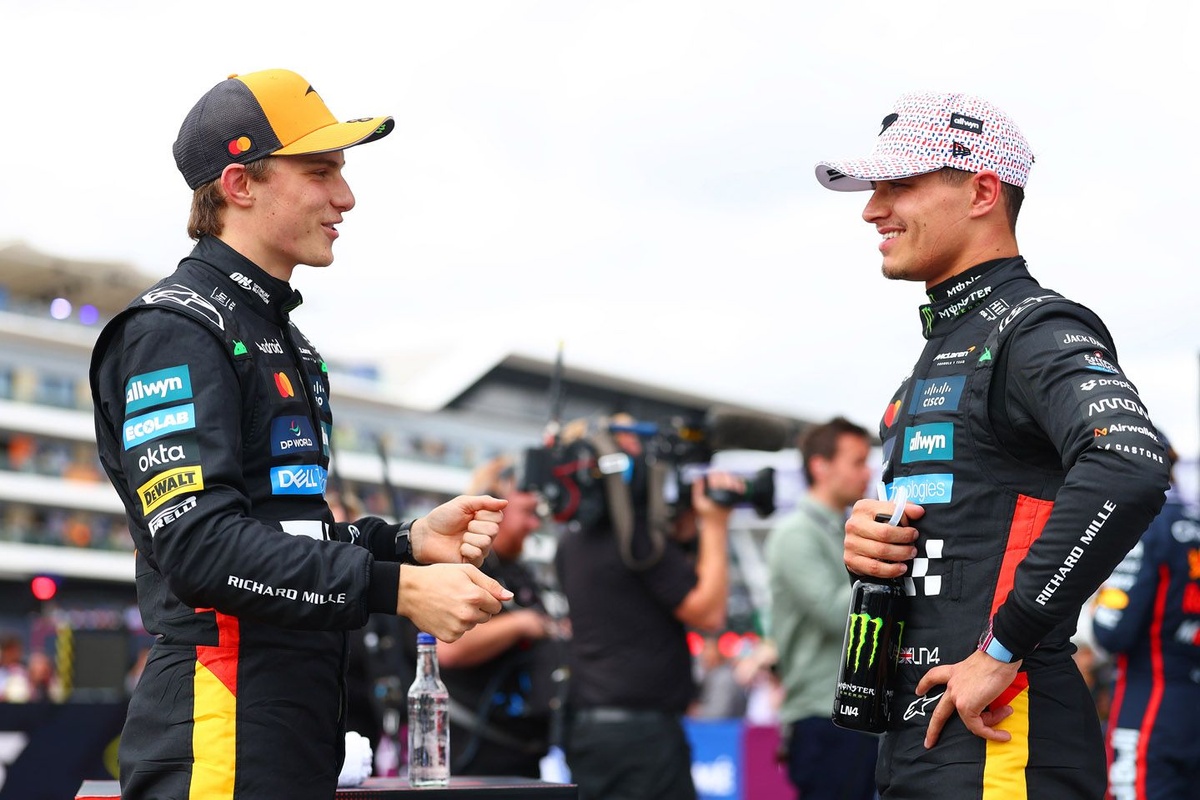 Lando Norris feels "more of a threat" to Oscar Piastri in 2025 F1 title fight