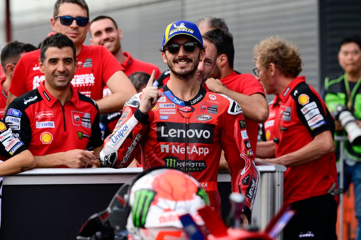 MotoGP: 'Objetivo do momento é vencer Álex Márquez', diz Bagnaia