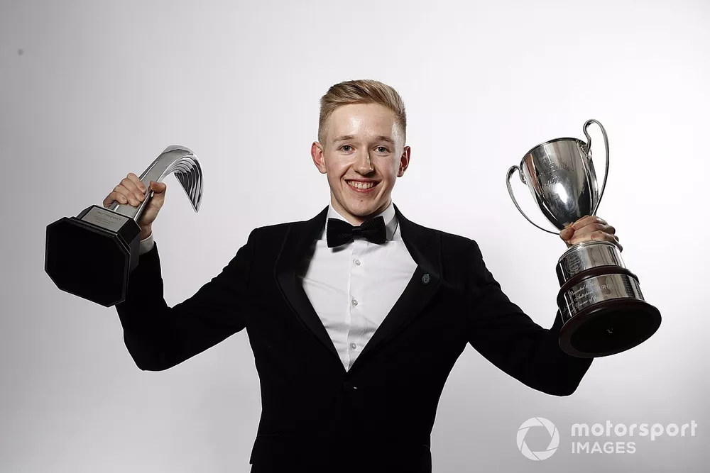 Johnathan Hoggard wins the Aston Martin Autosport BRDC Young Driver Of The Year Award.