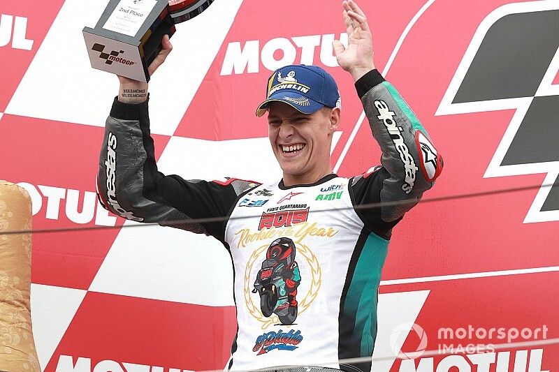 Podio: 2&ordm; Fabio Quartararo, Petronas Yamaha SRT