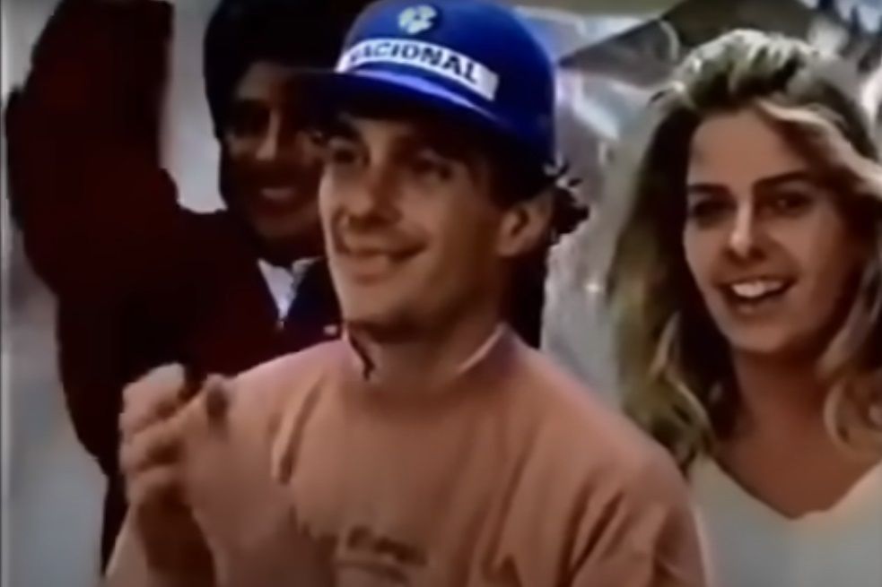 Ayrton Senna e Adriane Galisteu em show de Tina Turner