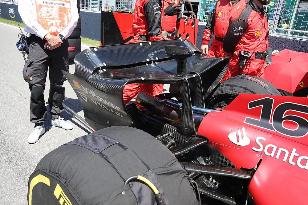 Detalle del Ferrari F1-75