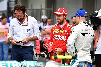 Vettel sufre reprimenda y multa tras la calificación en Brasil