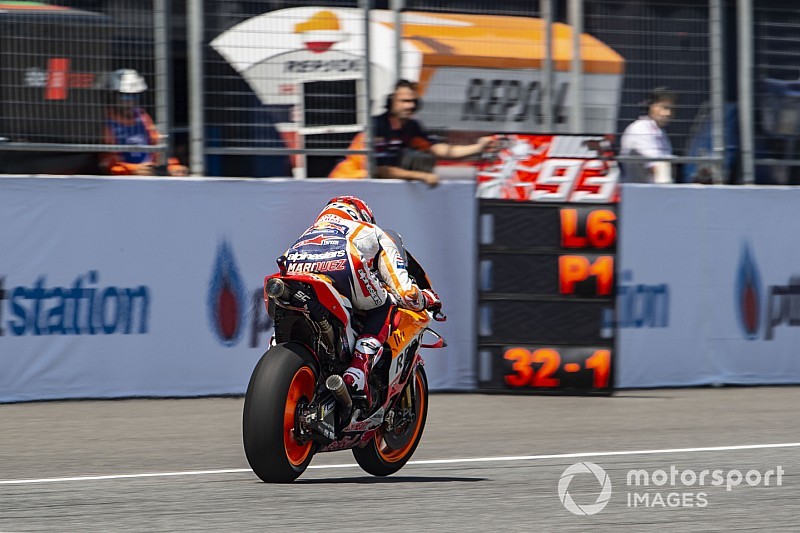 Tidak sekencang tes, Marquez gunakan set-up berbeda