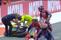 VÍDEO: Morbidelli bate antes da largada em Valência, fratura a mão e está fora do teste de pós-temporada da MotoGP