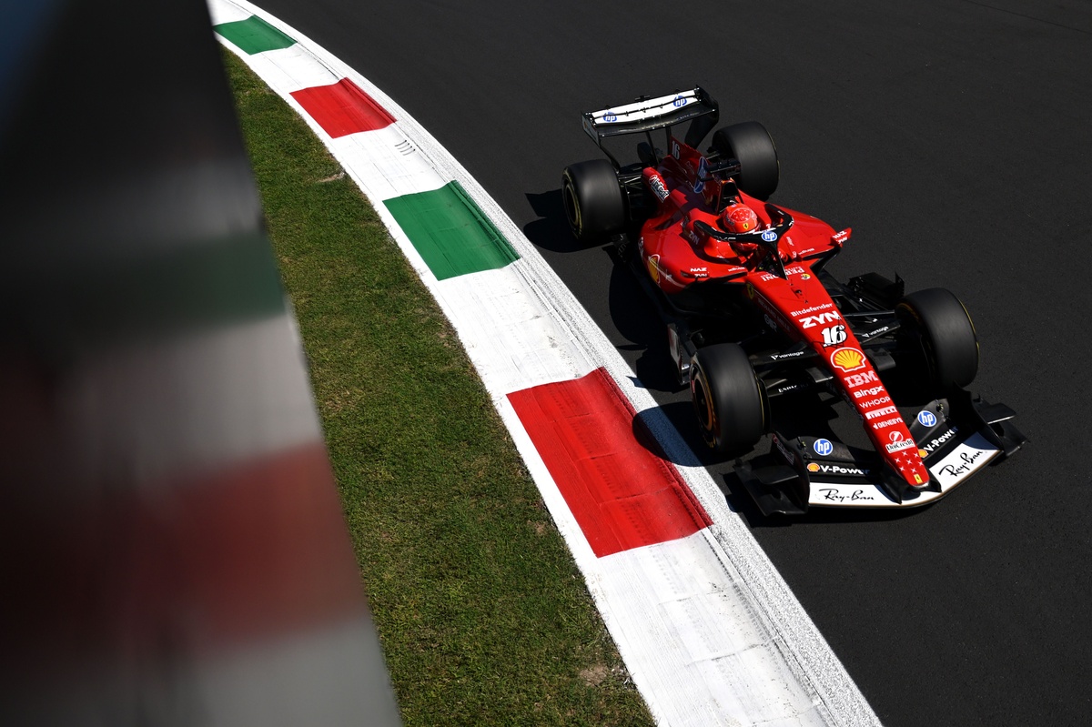 F1: Leclerc e Hamilton dominam o TL1 em Monza; Bortoleto é 8º