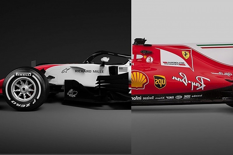 Comparación: Ferrari 2017 con el Haas 2018