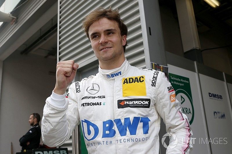 Ganador de la pole Lucas Auer, Mercedes-AMG Team HWA, Mercedes-AMG C63 DTM