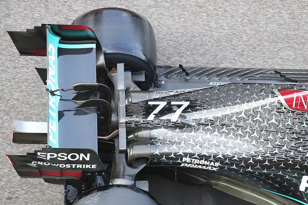 Mercedes W11 rear detail