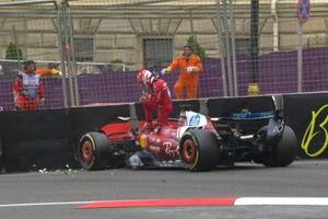 F1: Leclerc culpa escolha de pneu por acidente na classificação em Baku