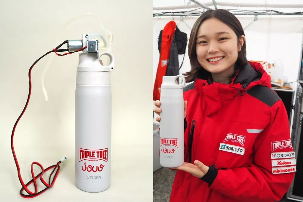 タイガー魔法瓶が“ずっと冷たい”レース用ドリンクシステムを開発
