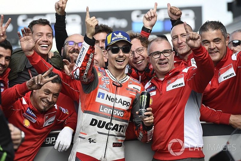 Ganador de la pole Jorge Lorenzo, Ducati Team