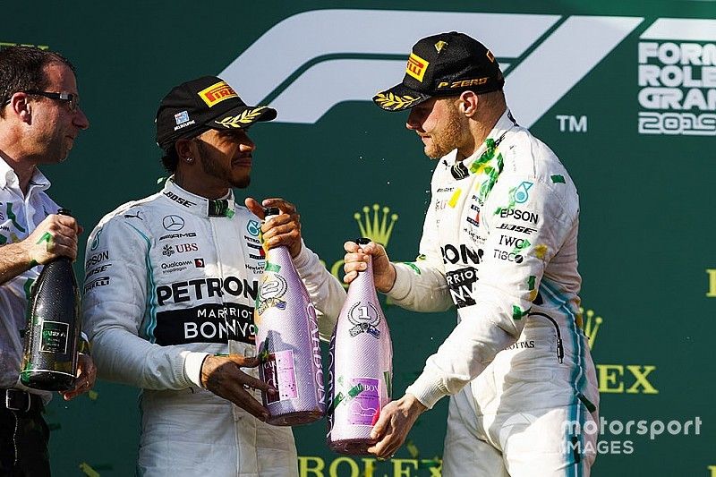 Lewis Hamilton, Mercedes AMG F1 y Valtteri Bottas, Mercedes AMG F1