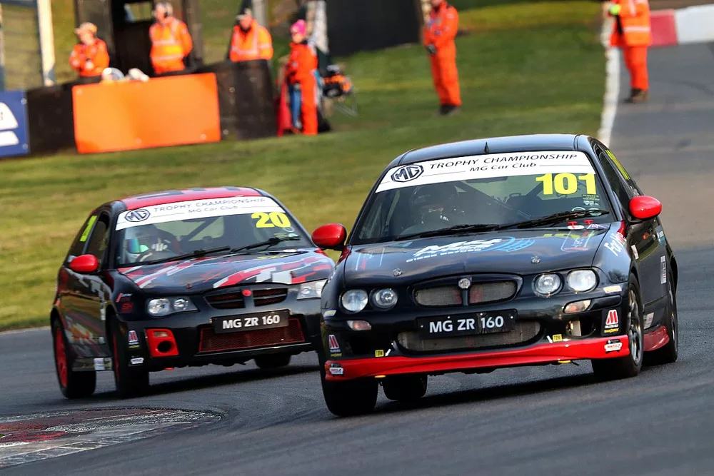 MG Trophy track action