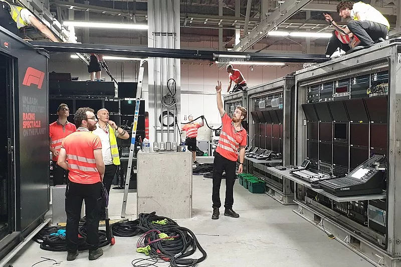 Le centre de diffusion TV de la F1 