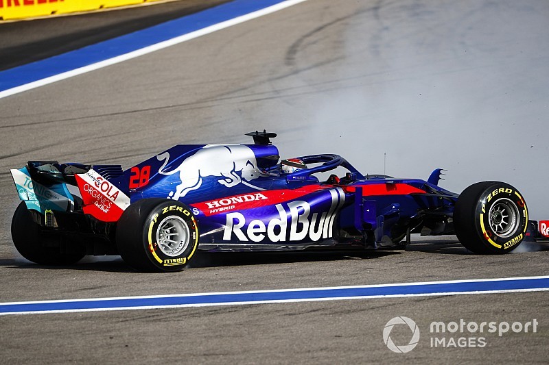 トロロッソ、ロシアGPダブルリタイアの原因はブレーキ過熱