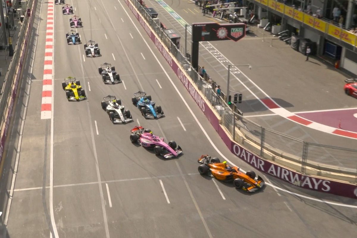 F2: Câmara assume liderança do campeonato; Tsolov abandona e Dunne vence corrida 1 em Baku