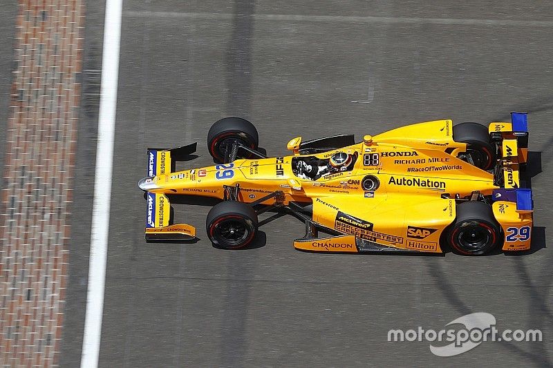 Fernando Alonso, Andretti Autosport Honda durante la vuelta de ritmo