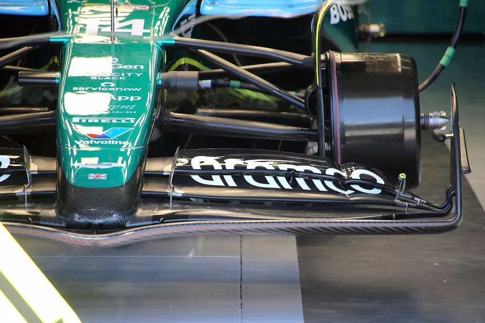 Aston Martin AMR24 front wing detail