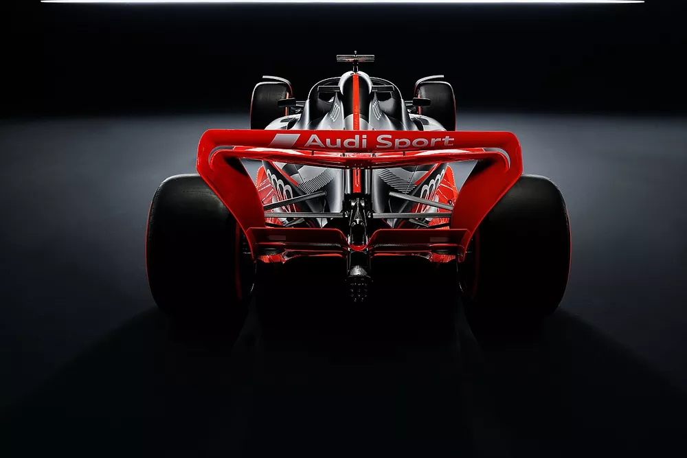 Showcar with Audi F1 launch livery