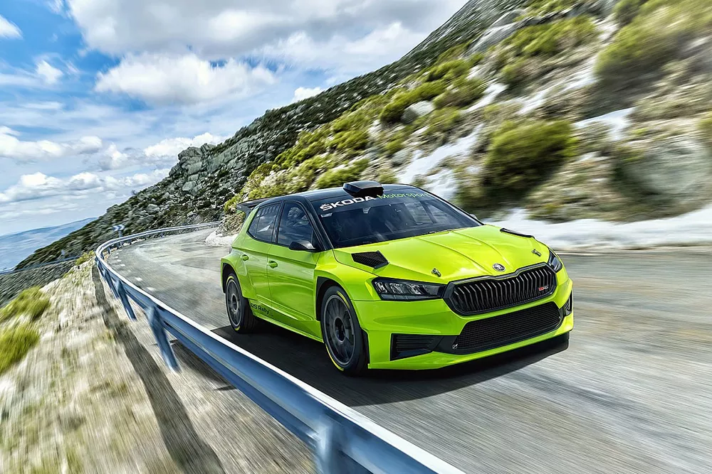 Skoda Fabia RS Rally2 in action