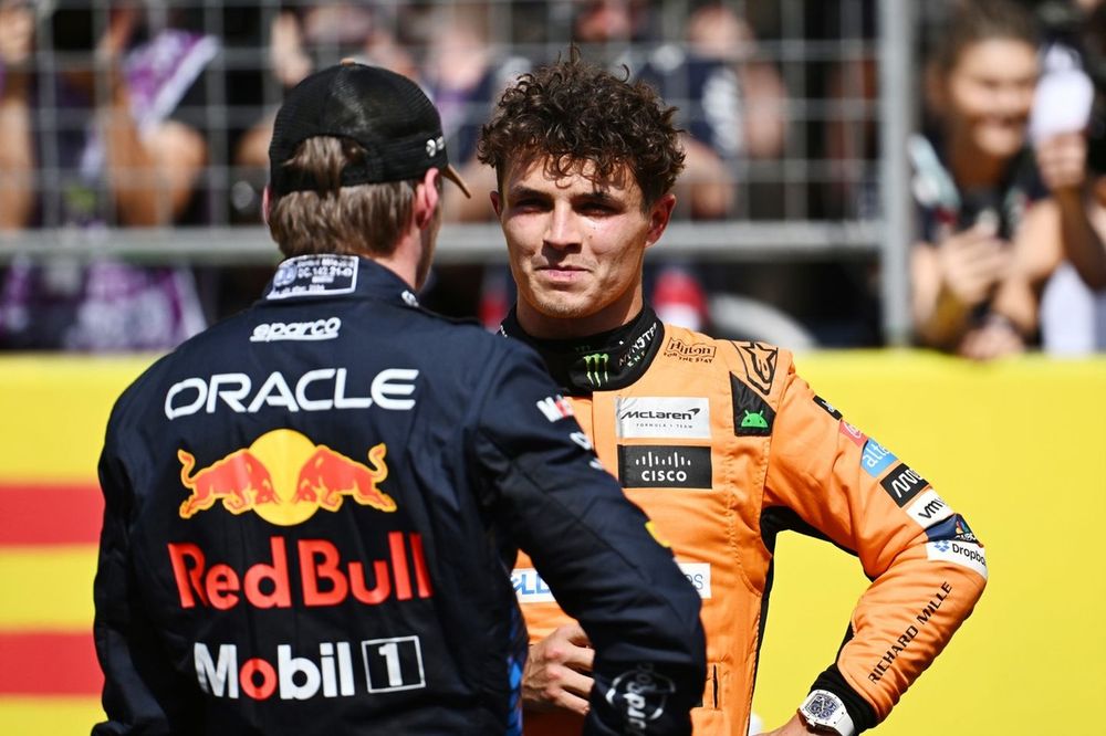 Max Verstappen, Red Bull Racing y Lando Norris, McLaren F1