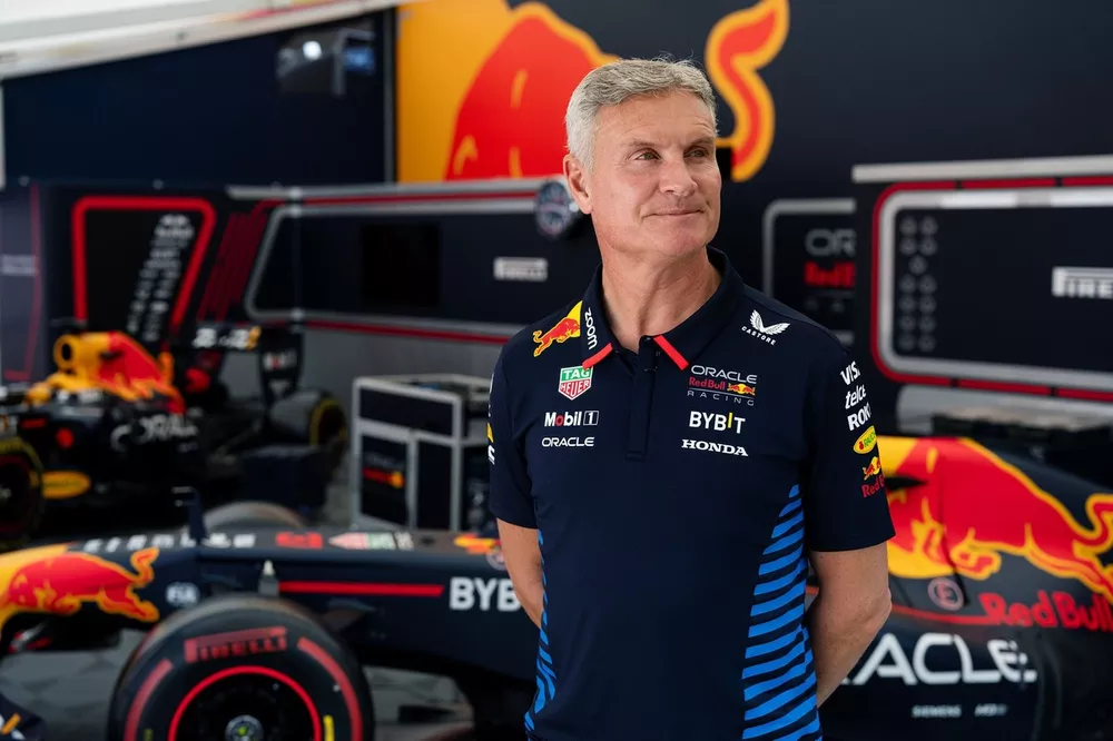 David Coulthard seen at Red Bull Showrun in Prague