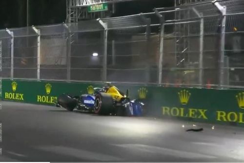 VÍDEO F1: Colapinto bate forte e interrompe classificação em Las Vegas