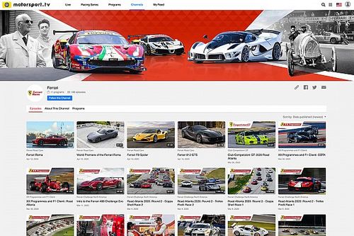 Ferrari passa a ter canal oficial no Motorsport.tv