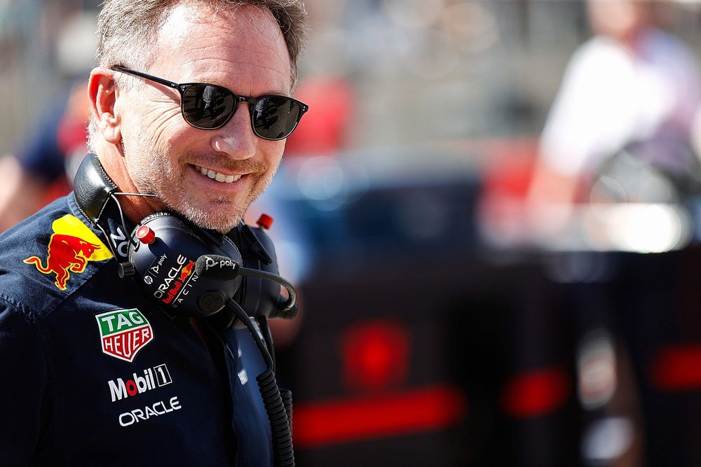 Christian Horner, Team Principal, Red Bull Racing, on the grid