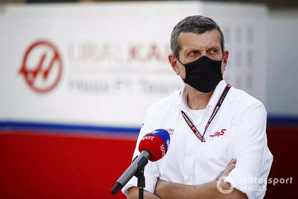 Guenther Steiner, Team Principal, Haas F1, is interviewed