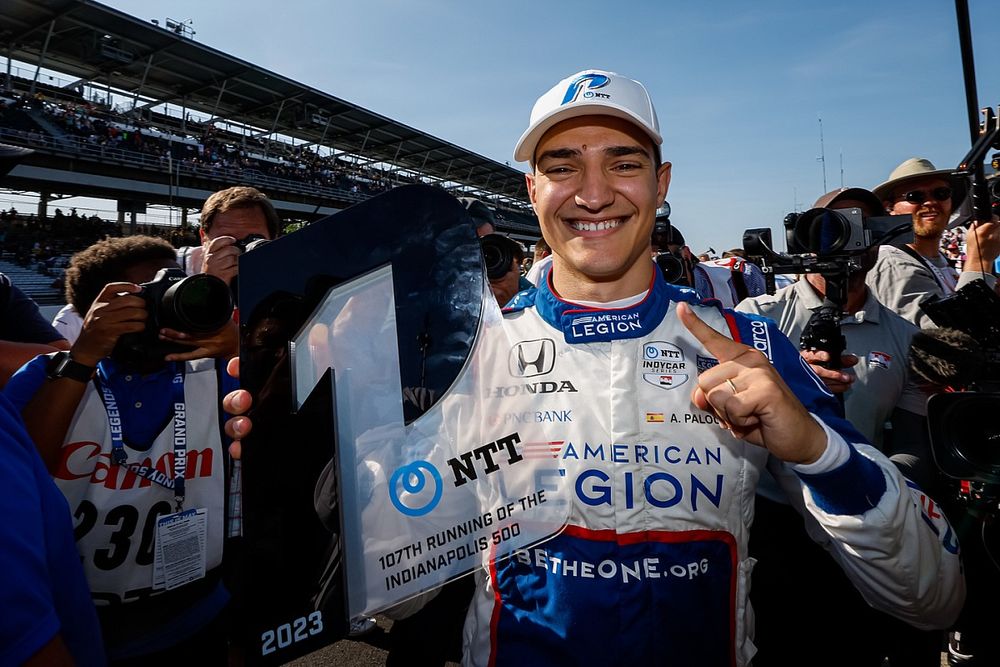 Ganador de la pole Alex Palou, Chip Ganassi Racing Honda