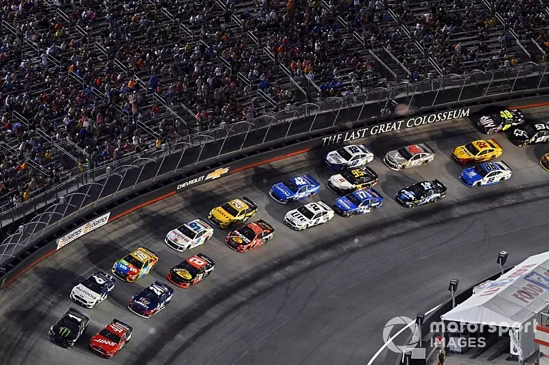  Kurt Busch, Chip Ganassi Racing, Chevrolet Camaro Monster Energy and  Daniel Suarez, Stewart-Haas Racing, Ford Mustang Haas Automation