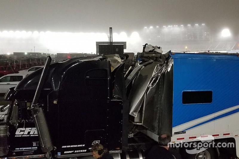 Chad Finley Racing to skip Vegas Truck race after hauler accident
