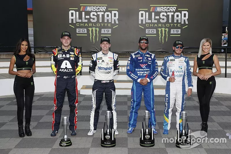 Open Race Winners Alex Bowman, Hendrick Motorsports, Chevrolet Camaro Axalta  William Byron, Hendrick Motorsports, Chevrolet Camaro Hendrick Autoguard  Darrell Wallace Jr., Richard Petty Motorsports, Chevrolet Camaro World Wide Technology  Kyle Larson, Chip Ganassi Racing, Chevrolet Camaro Advent Health