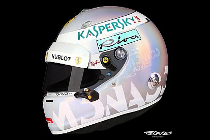 Képeken Vettel monacói sisakja