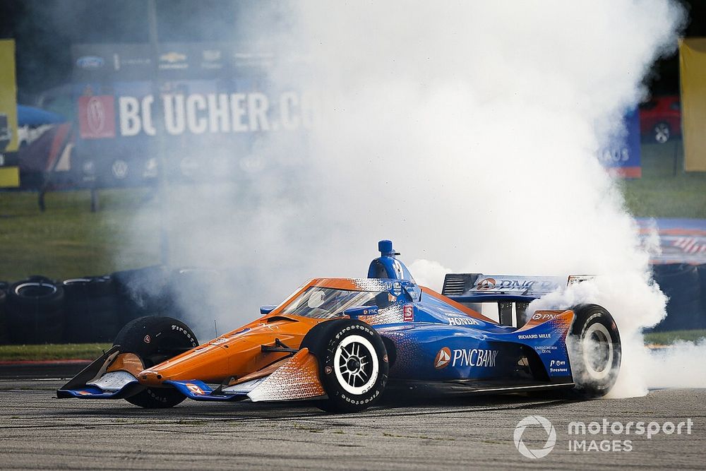 Ganador de la carrera, Scott Dixon, Chip Ganassi Racing Honda
