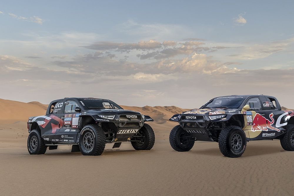 Carros Toyota Gazoo Racing para o Dakar 2024