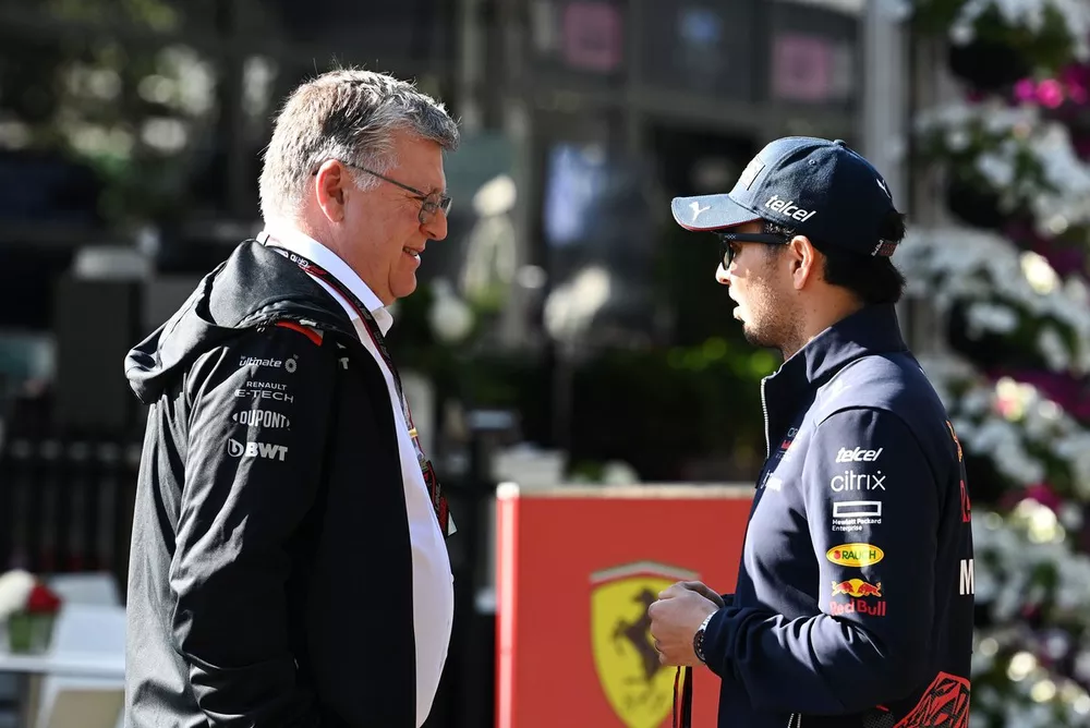 Otmar Szafnauer, en Sergio Perez, Red Bull Racing