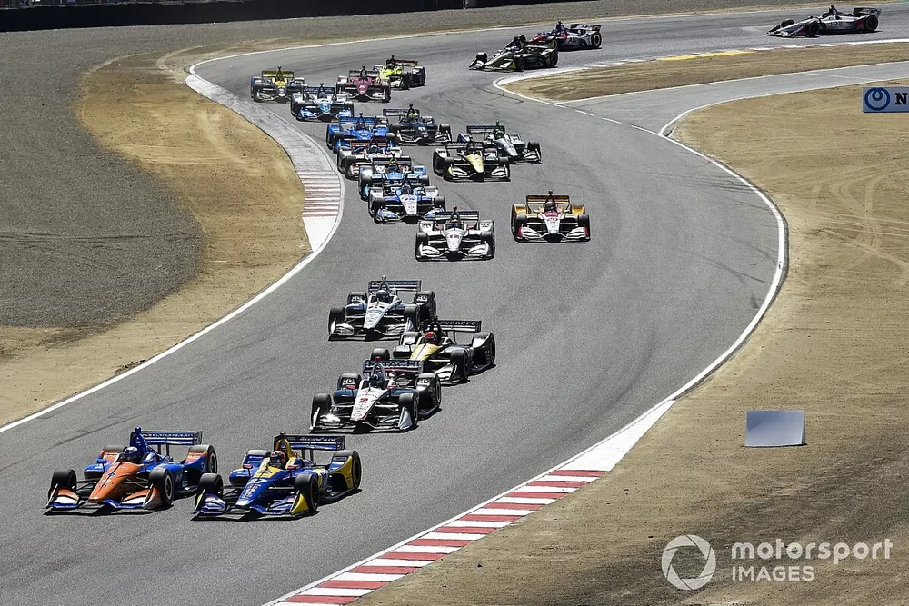 Alexander Rossi, Andretti Autosport Honda, Scott Dixon, Chip Ganassi Racing Honda start