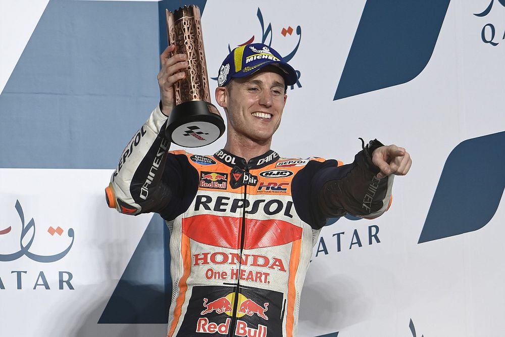 Podio: tercer lugar Pol Espargar&oacute;, Repsol Honda Team